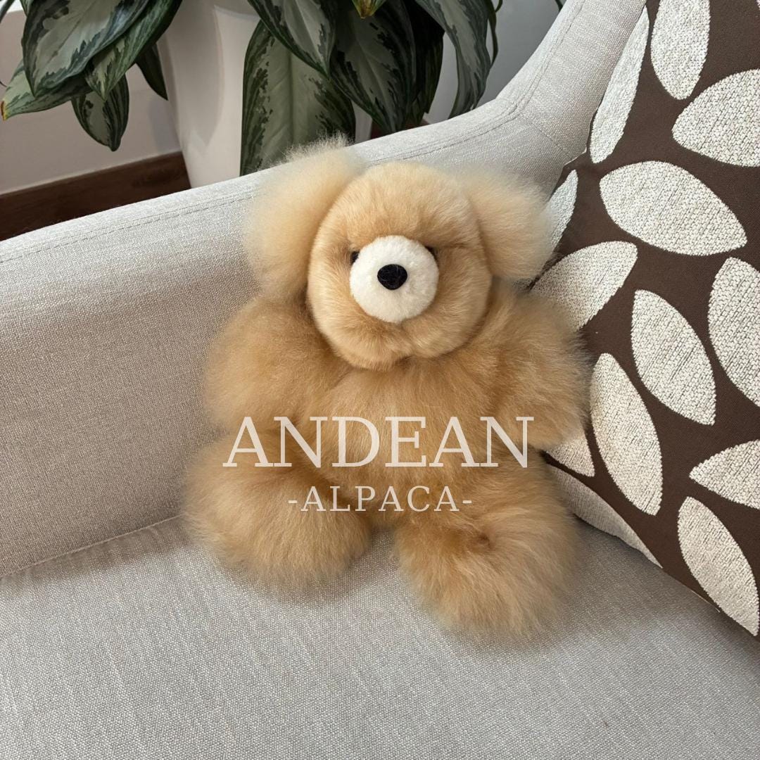 Handmade Baby Alpaca Teddy Bear – Plush Peruvian Keepsake