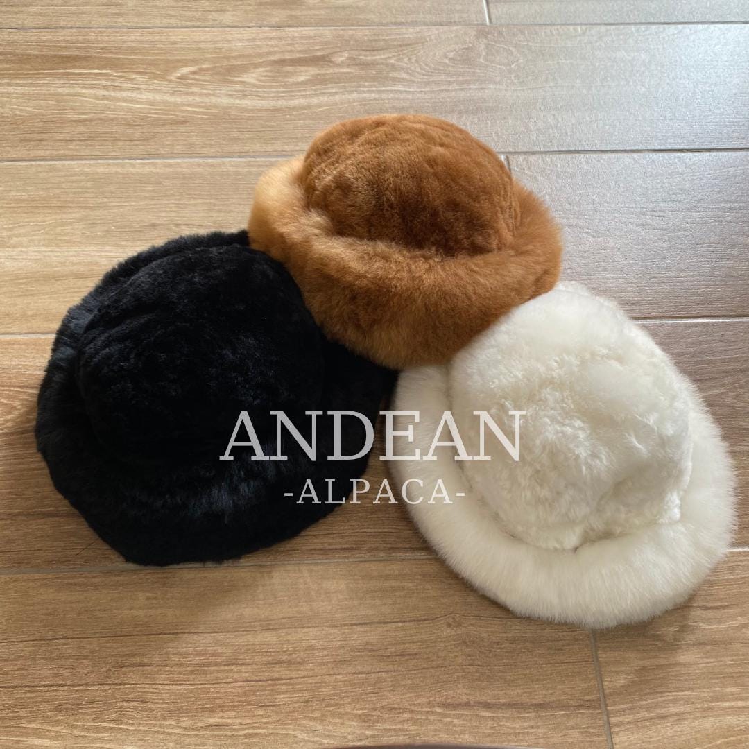 Gorro de piel de alpaca bebé – Gorro cosaco peruano hecho a mano, gorro de invierno unisex estilo ruso, piel de alpaca auténtica, gorro cálido de lujo, peruano