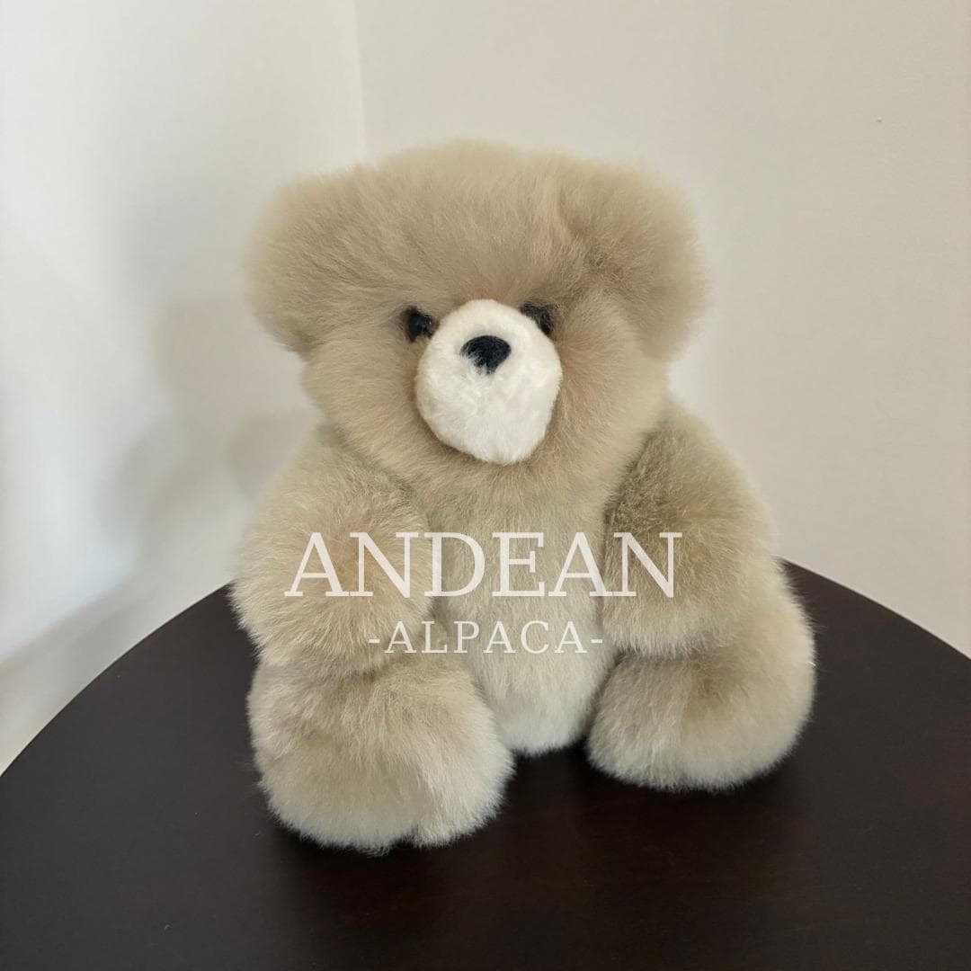 Fluffy Alpaca Teddy Bear - Soft Plush Toy - Handmade Stuffed Animal - Purple