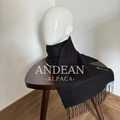 Bufanda 100 % de baby alpaca – Chal lujoso, suave y cálido, Chal de alpaca peruana hecho a mano, Accesorio de invierno ligero y acogedor, Regalo elegante