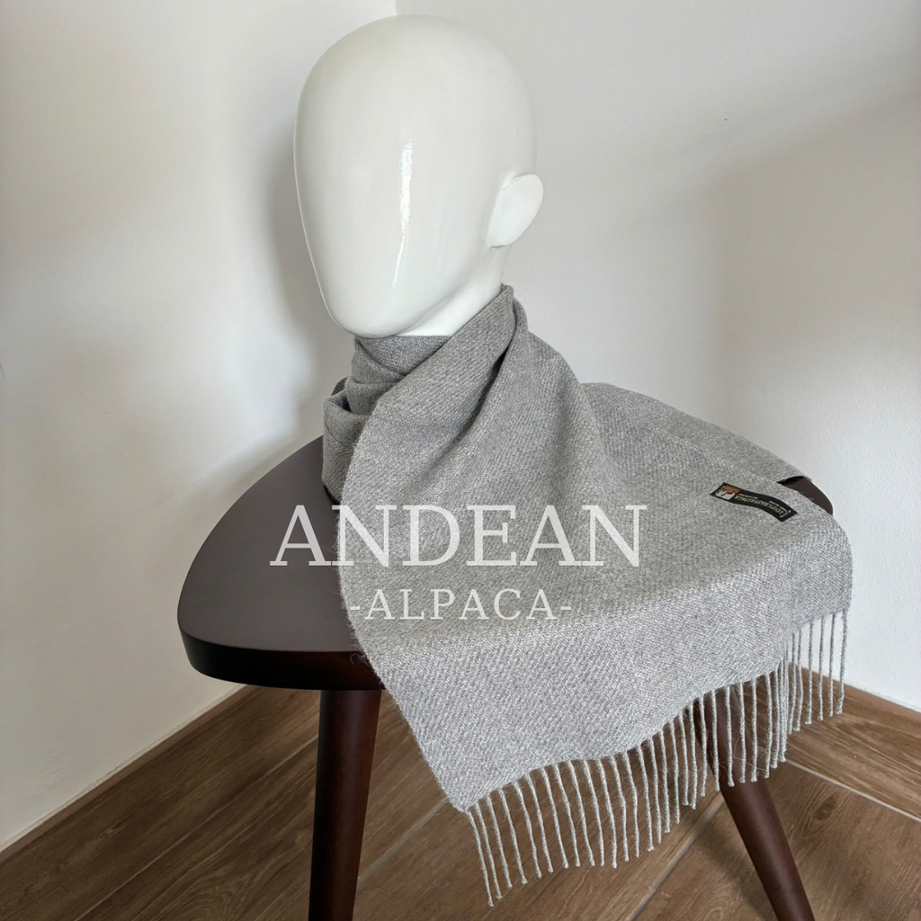 Bufanda 100 % de baby alpaca – Chal lujoso, suave y cálido, Chal de alpaca peruana hecho a mano, Accesorio de invierno ligero y acogedor, Regalo elegante