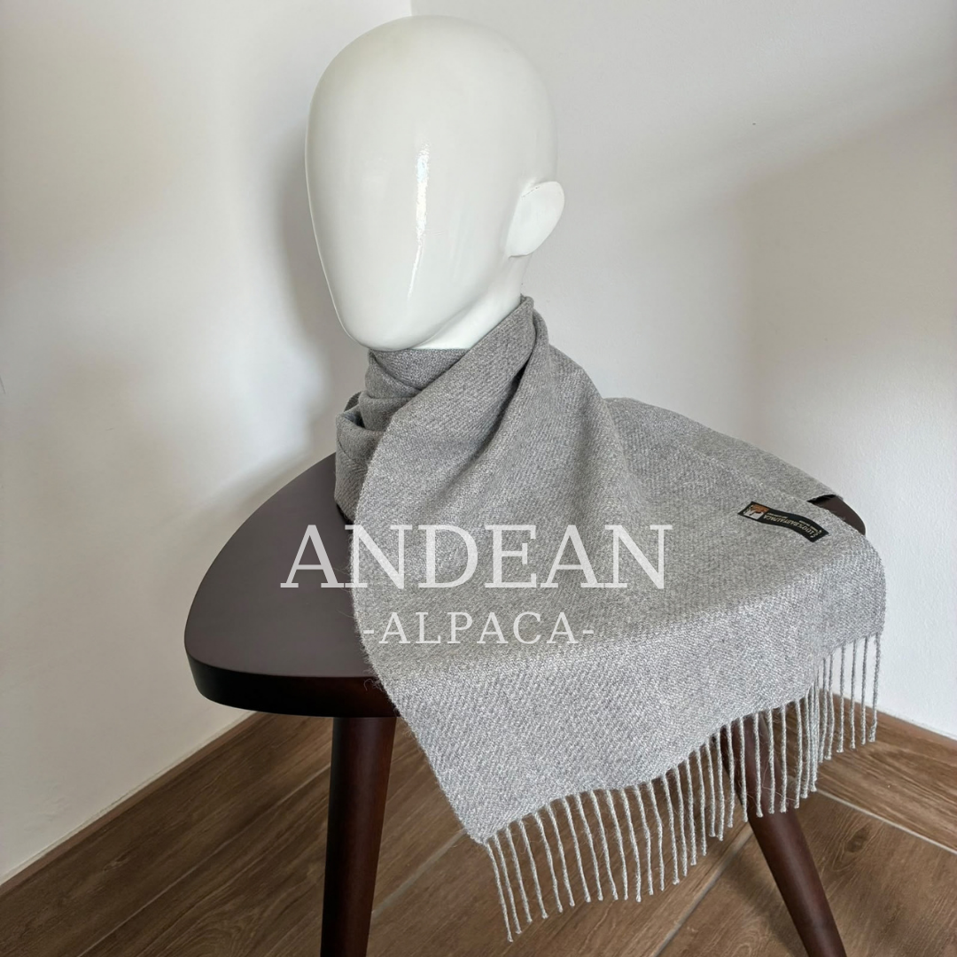 Bufanda 100 % de baby alpaca – Chal lujoso, suave y cálido, Chal de alpaca peruana hecho a mano, Accesorio de invierno ligero y acogedor, Regalo elegante