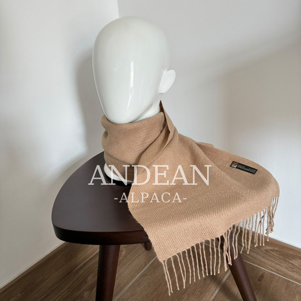 Bufanda 100 % de baby alpaca – Chal lujoso, suave y cálido, Chal de alpaca peruana hecho a mano, Accesorio de invierno ligero y acogedor, Regalo elegante