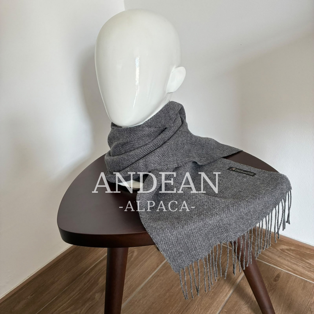 Bufanda 100 % de baby alpaca – Chal lujoso, suave y cálido, Chal de alpaca peruana hecho a mano, Accesorio de invierno ligero y acogedor, Regalo elegante
