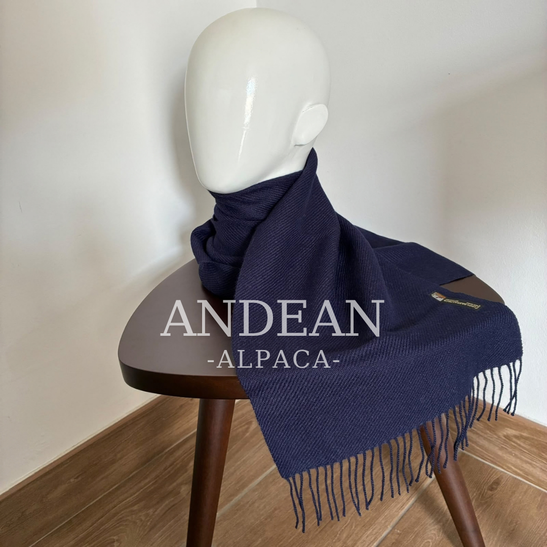 Bufanda 100 % de baby alpaca – Chal lujoso, suave y cálido, Chal de alpaca peruana hecho a mano, Accesorio de invierno ligero y acogedor, Regalo elegante