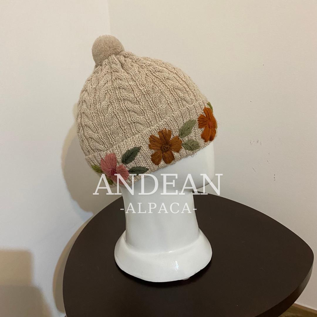 Gorro de alpaca bebé: gorro de invierno unisex ultrasuave y cálido, tejido a mano, holgado y holgado, para hombre y mujer.