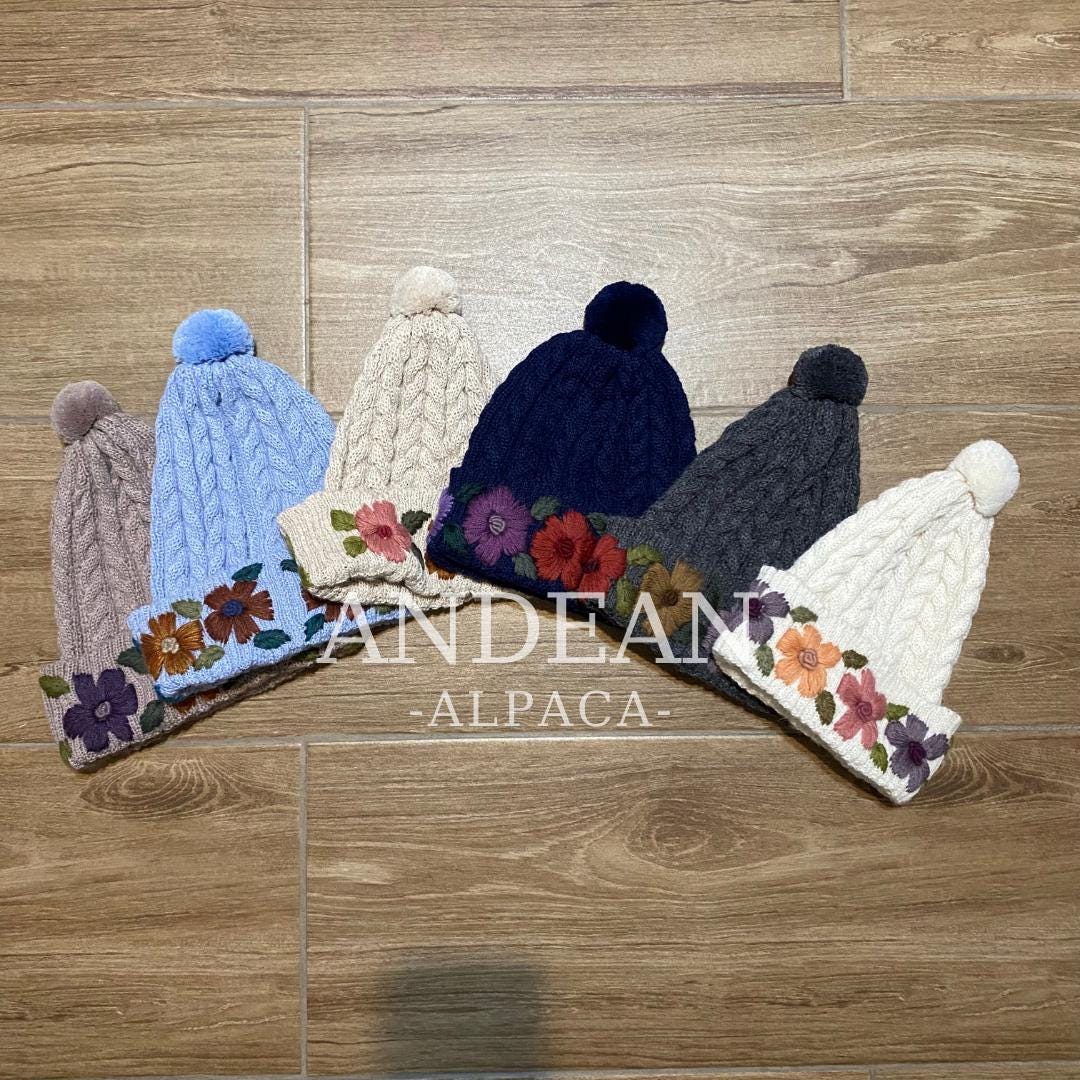 Gorro de alpaca bebé: gorro de invierno unisex ultrasuave y cálido, tejido a mano, holgado y holgado, para hombre y mujer.