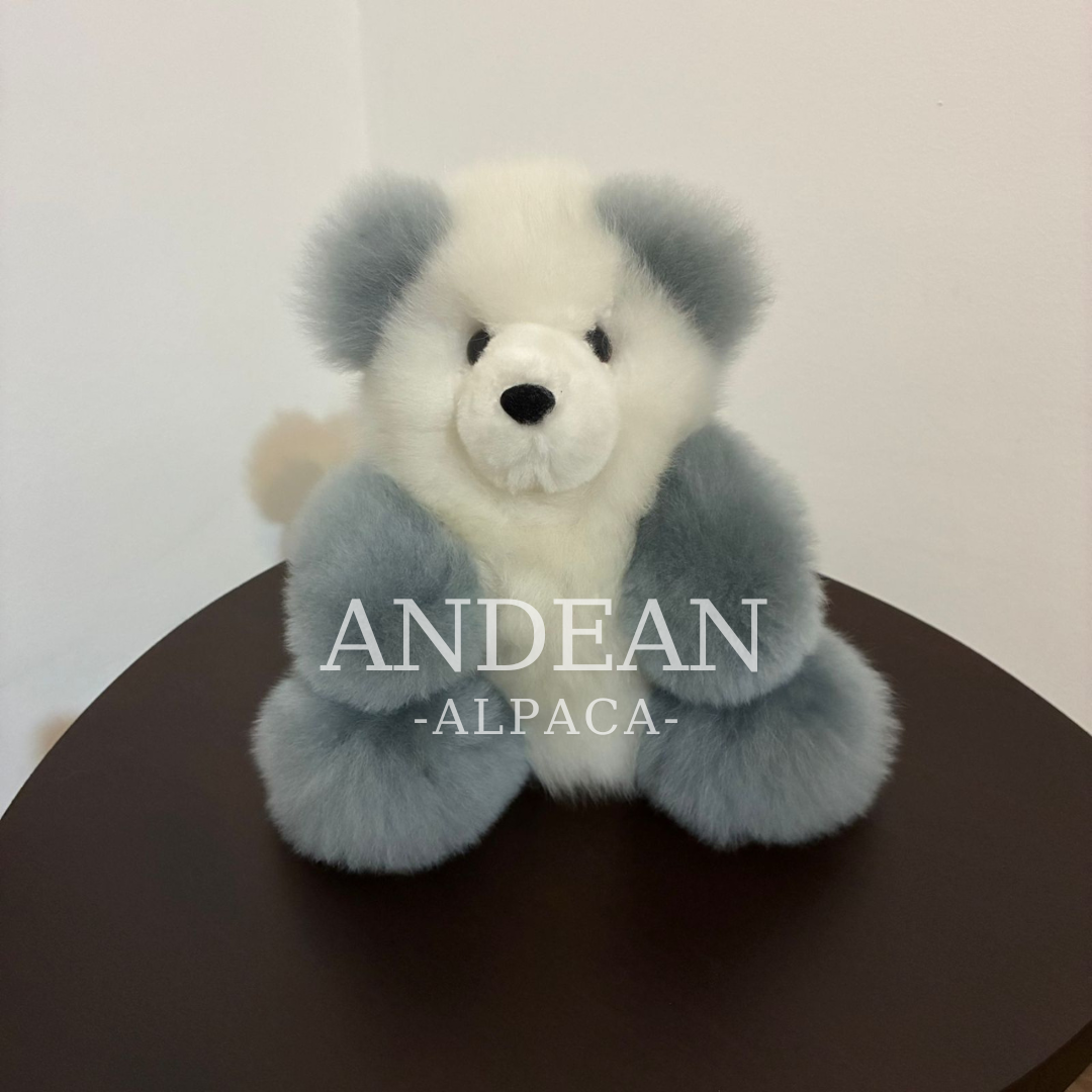 Fluffy Alpaca Teddy Bear - Soft Plush Toy - Handmade Stuffed Animal - Purple