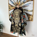 Handmade Inca Poncho with Hood / Warm Unisex Peruvian Alpaca Wool Poncho