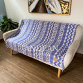 Manta de alpaca tejida a mano: Manta peruana, decoración boho para el hogar