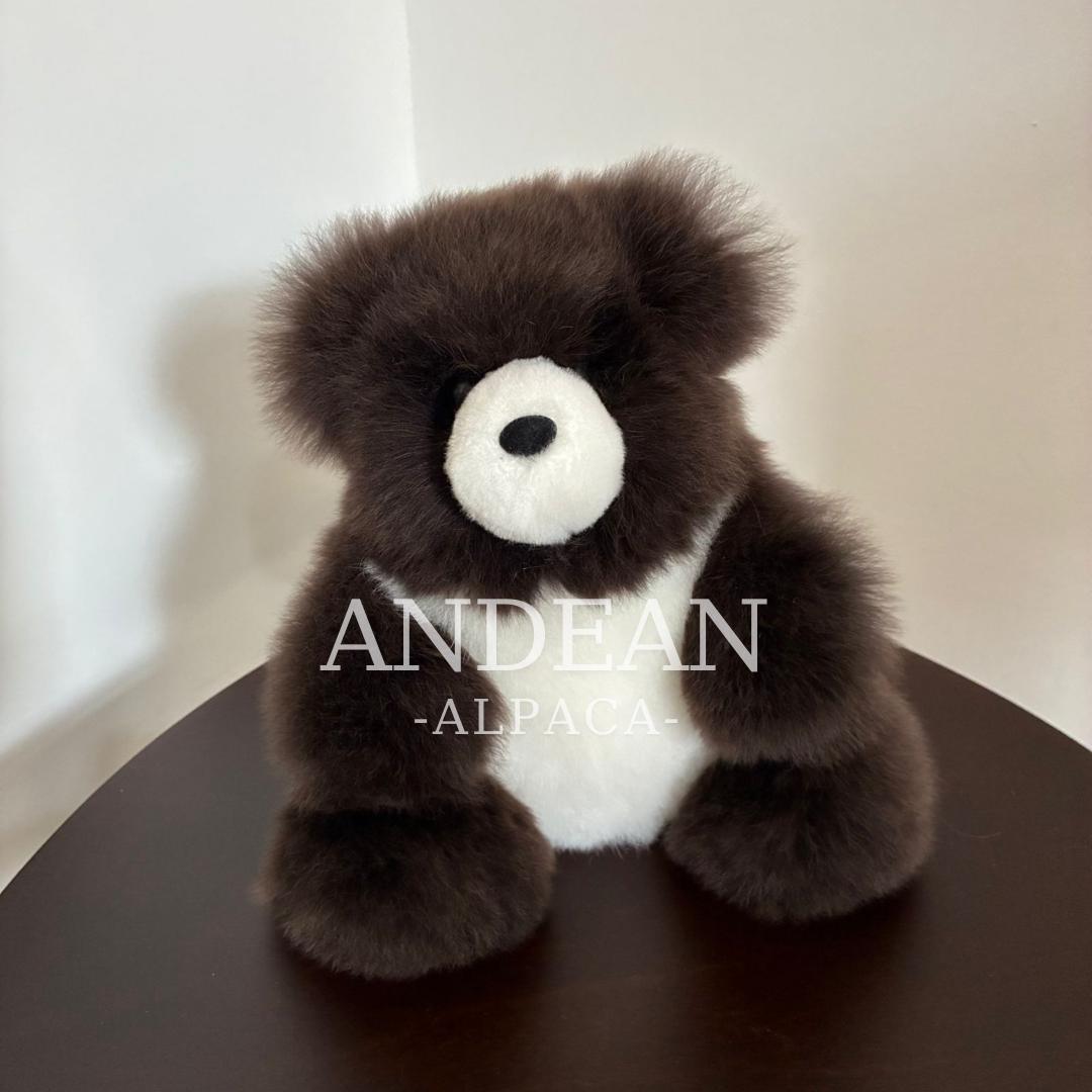 Fluffy Alpaca Teddy Bear - Soft Plush Toy - Handmade Stuffed Animal - Purple