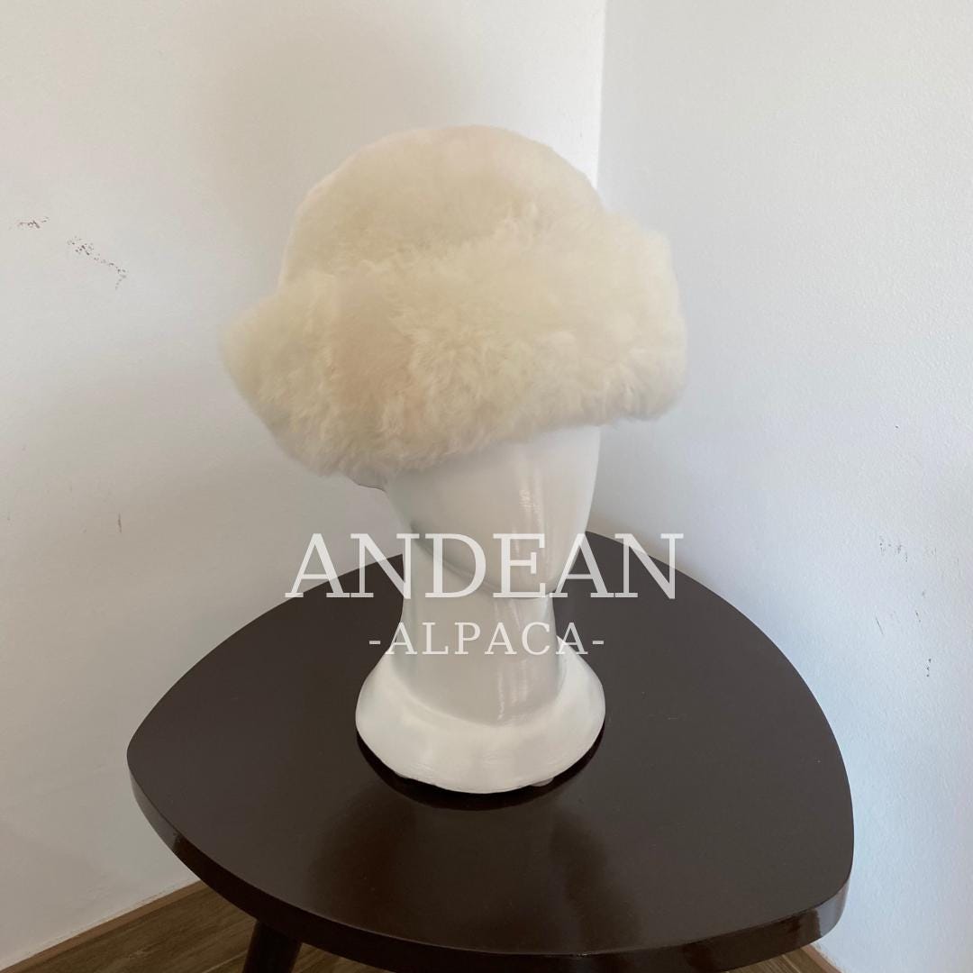Gorro de piel de alpaca bebé – Gorro cosaco peruano hecho a mano, gorro de invierno unisex estilo ruso, piel de alpaca auténtica, gorro cálido de lujo, peruano