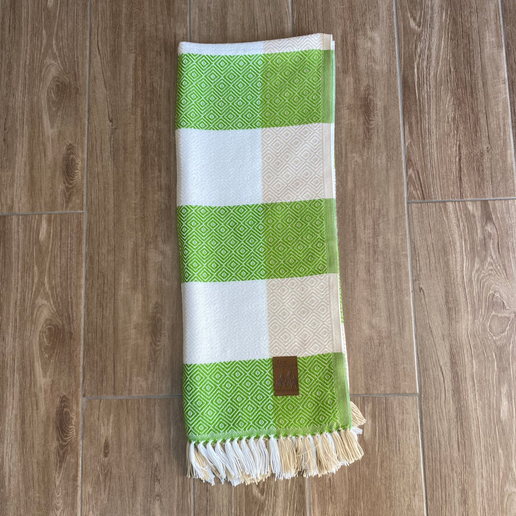 Handwoven Alpaca Throw Blanket: Andean Textile, Boho Decor - Black and White