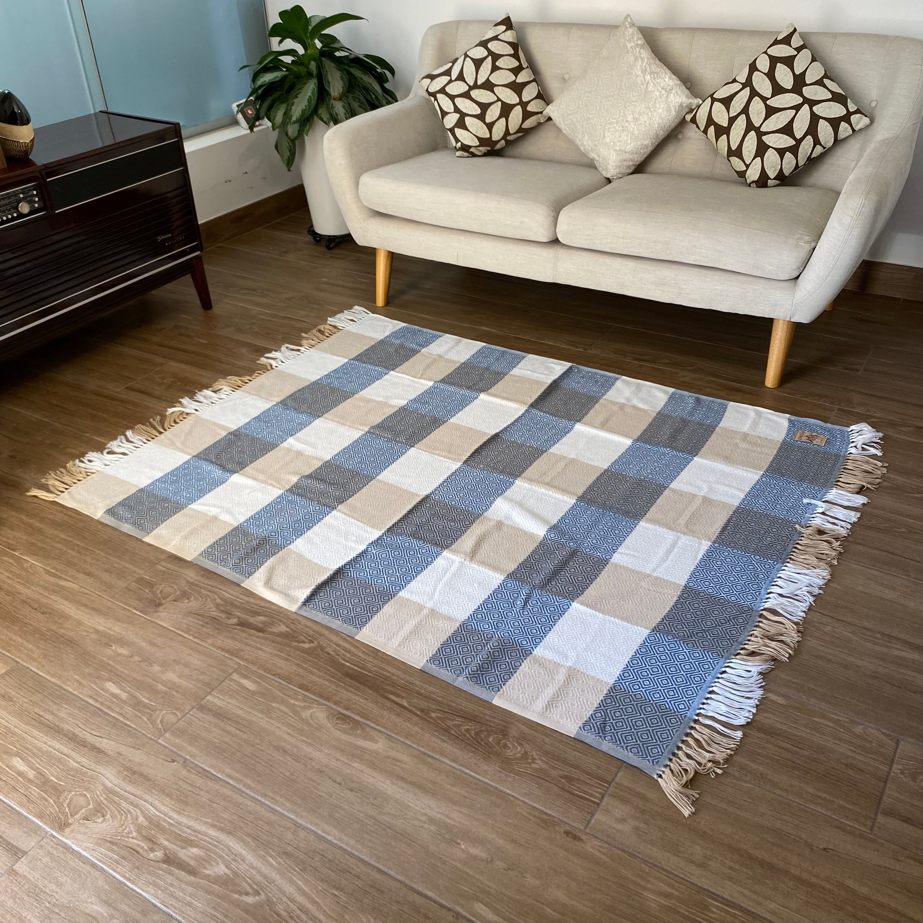 Manta de alpaca tejida a mano: textil andino, decoración bohemia