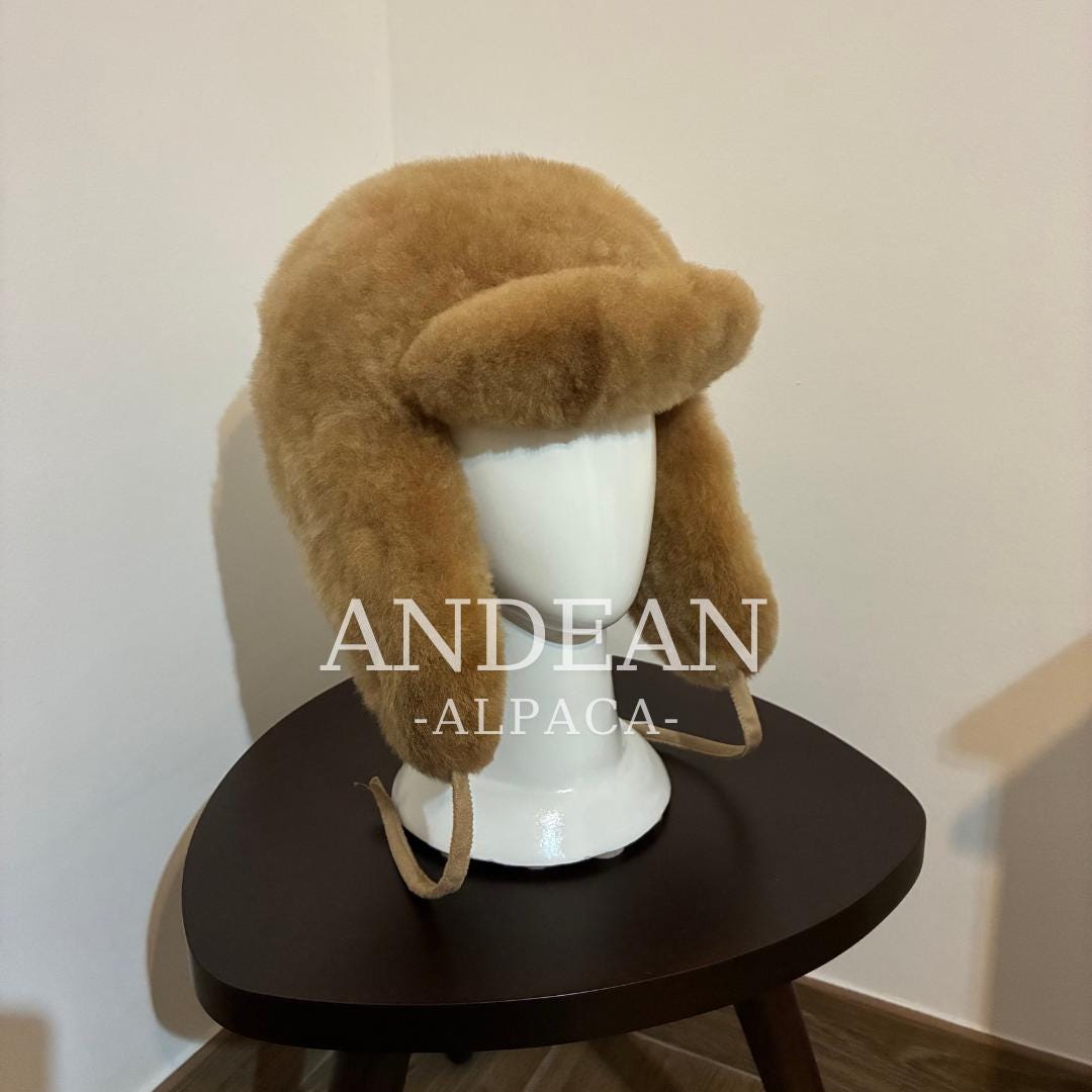 Baby Alpaca Fur Hat – Handmade Peruvian Cossack Hat, Unisex Russian Style Winter Hat