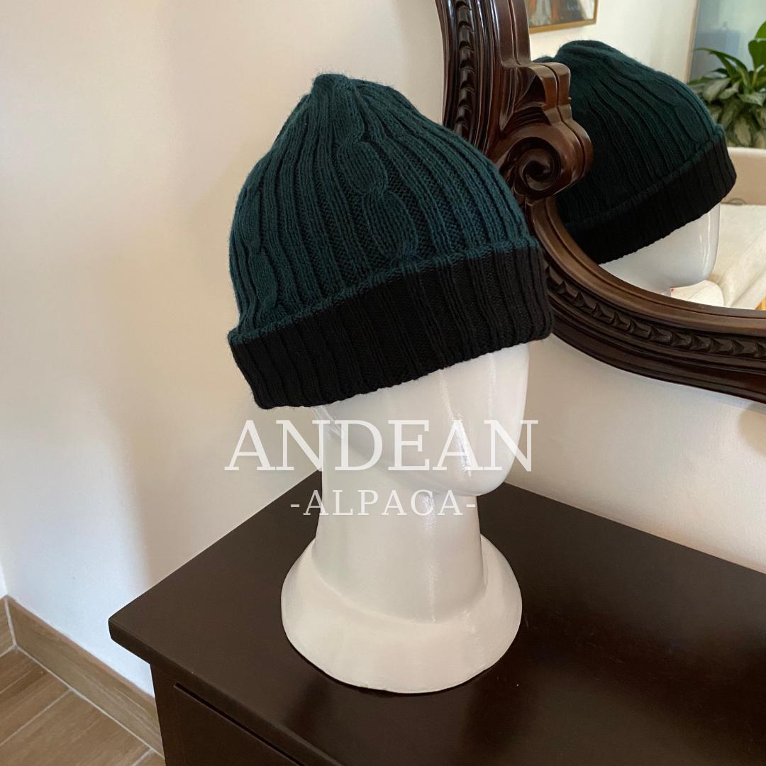 Gorro de lana de alpaca – Gorro de invierno unisex cálido – Gorro de punto bohemio reversible – Gorro holgado para hombre o mujer – Regalo hecho a mano