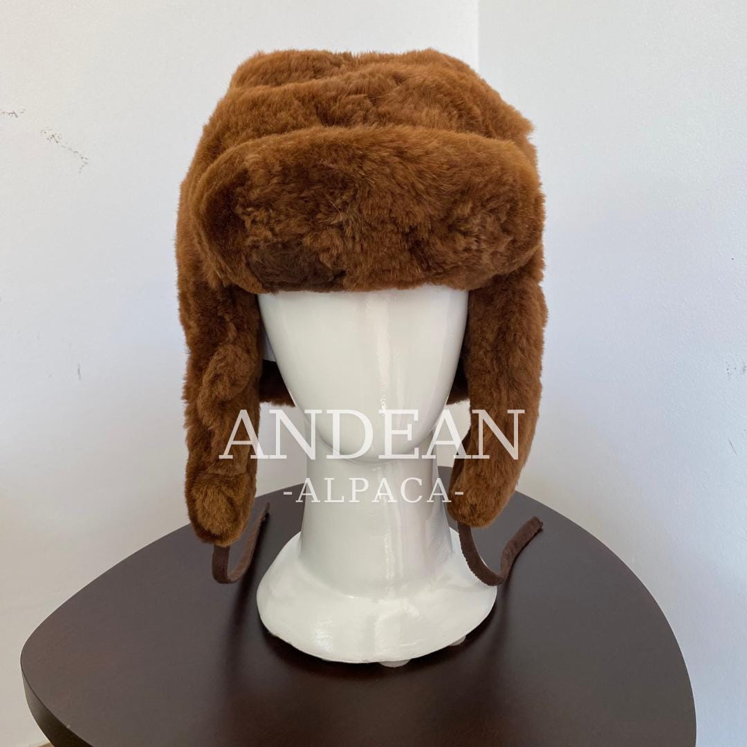 Baby Alpaca Fur Hat – Handmade Peruvian Cossack Hat, Unisex Russian Style Winter Hat